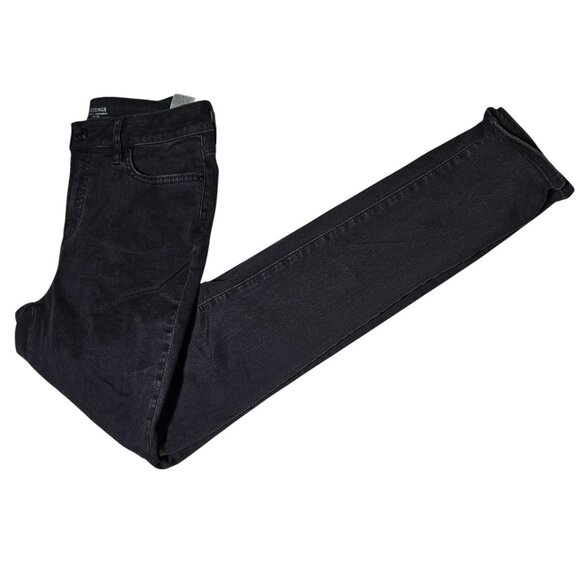 Chicos Jegging Jeans Womens Size 4 Mid Rise Black Denim Pants - Picture 1 of 5